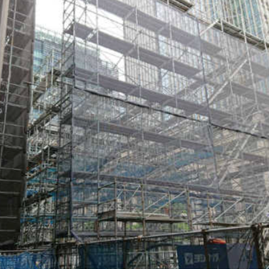 改修工事外部足場